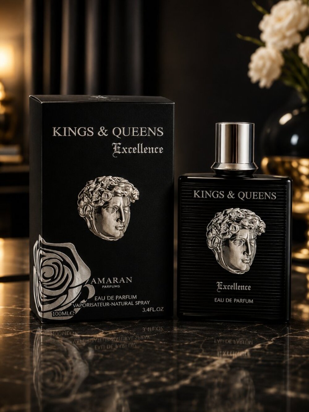 KINGS & QUEENS EXCELLENCE Eau De parfum For Men - 100ML (3.4oz) BY AMARAN